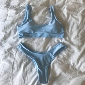 Zaful Light Blue Bikini